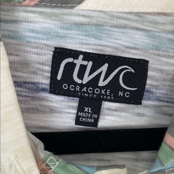 rtwc Hoodie Lightweight Striped Kangaroo Pocket Sz XL - Picture 6 of 9